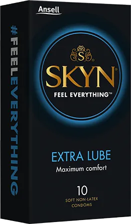 ANSELL Male Sex Toys SKYN NON LATEX CONDOMS EXTRA LUBE
