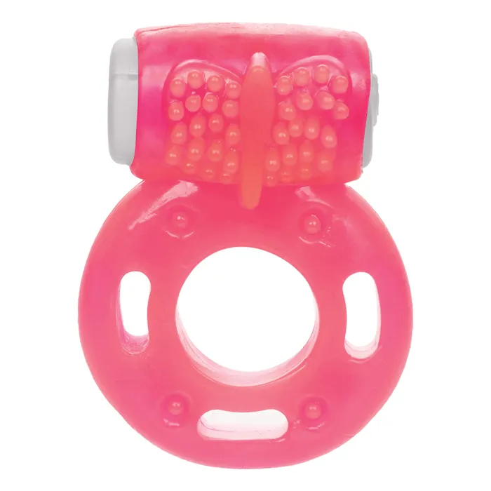 CalExotics Male Sex Toys Foil Pack Vibrating Ring Pink