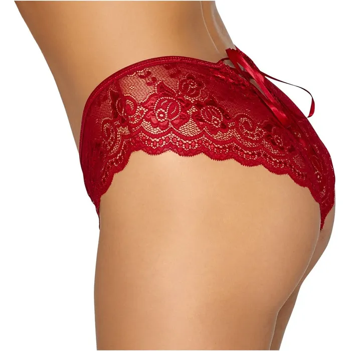 Cottelli Crotchless Panty Red | Cottelli Collection Vibrators Cottelli Crotchless Panty Red | Cottelli Collection Vibrators
