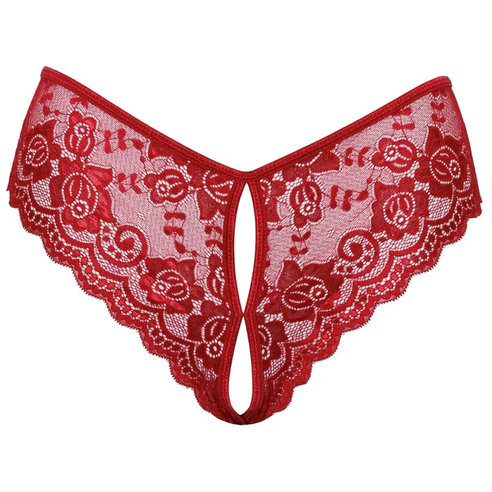 Cottelli Crotchless Panty Red | Cottelli Collection Vibrators Cottelli Crotchless Panty Red | Cottelli Collection Vibrators