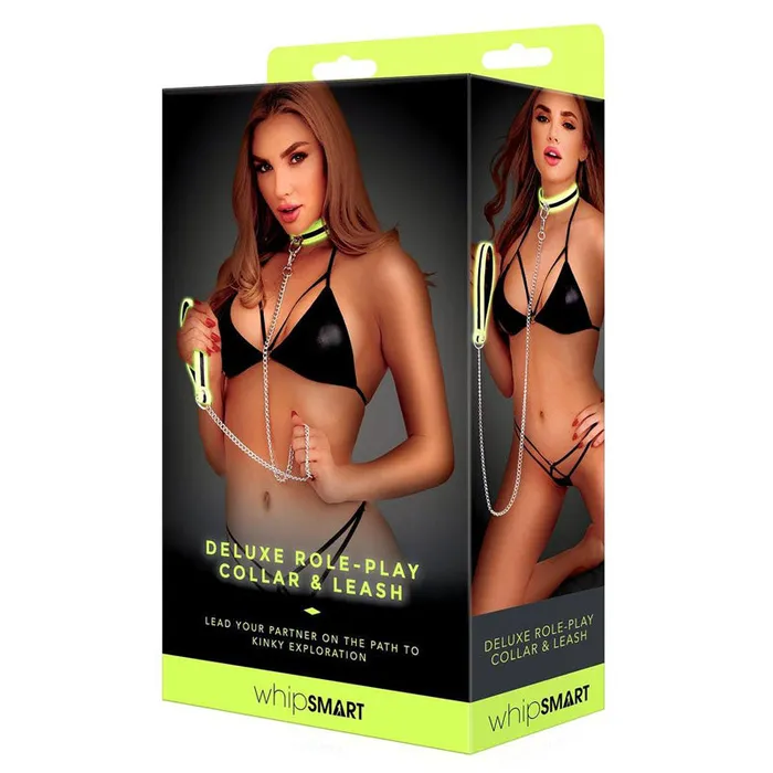 Couples Whipsmart WhipSmart Glow Deluxe RolePlay Collar and Leash
