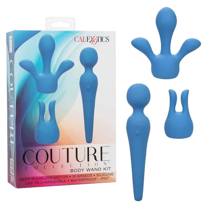 Couture Collection Body Wand Kit Blue CalExotics Vibrators