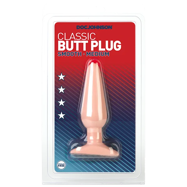Doc Johnson Male Sex Toys | CLASSIC BUTT PLUG MEDIUM FLESH