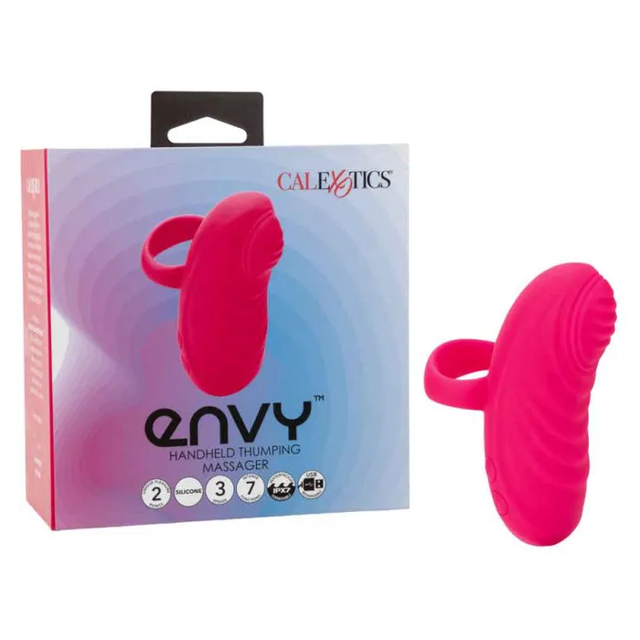 Envy Handheld Thumping Massager Pink CalExotics Vibrators