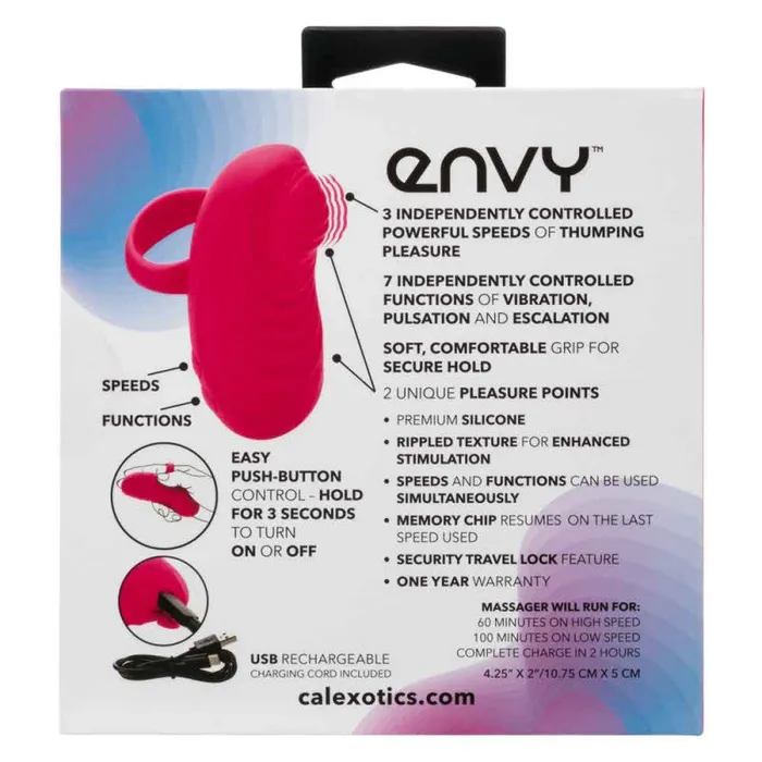 Envy Handheld Thumping Massager - Pink | CalExotics Vibrators