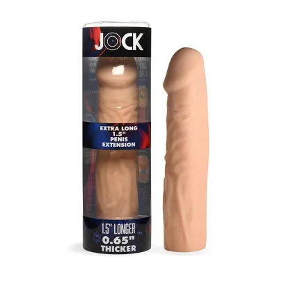 JOCK Extra Long 15 Penis Extension Sleeve Light Curve Toys Male Sex Toys