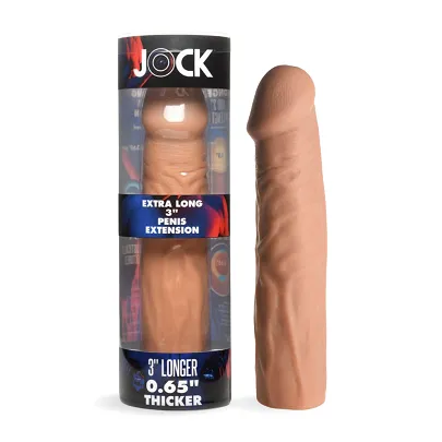 Male Sex Toys Curve Toys JOCK Extra Long 3 Penis Extension Sleeve Medium