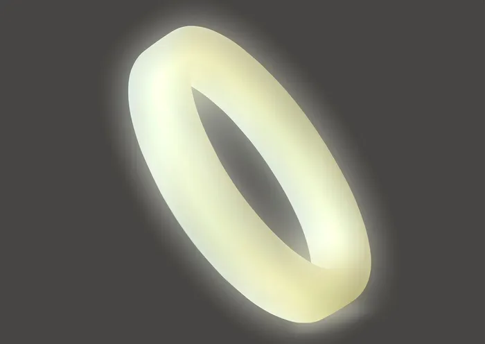 Male Sex Toys | PerfectFit Classic Silicone Medium Stretch Penis Ring 36mm Glow In The Dark