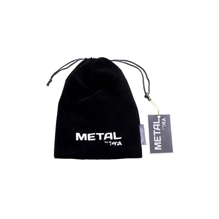 Metal Anal Plug Small w Silver Black Tail Small | Metal Anal