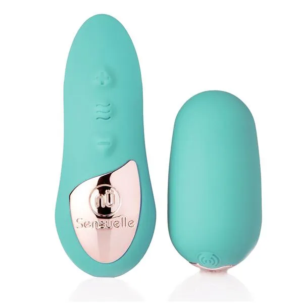 NU Sensuelle Vibrators | NU Sensuelle 15-Function Remote Control USB Rechargeable Petite Egg - Blue
