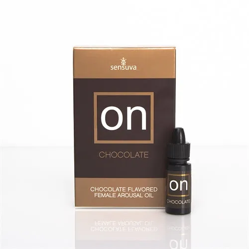 On Chocolate Flavored Female Arousal Oil 17 Oz Large Box Sensuva Female Sex Toys