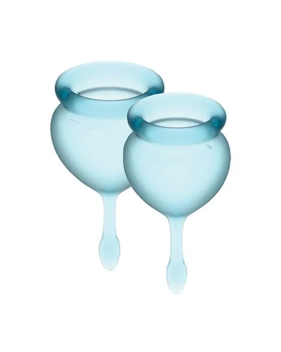 Satisfyer Satisfyer Feel Good Menstrual Cup Light Blue Vibrators