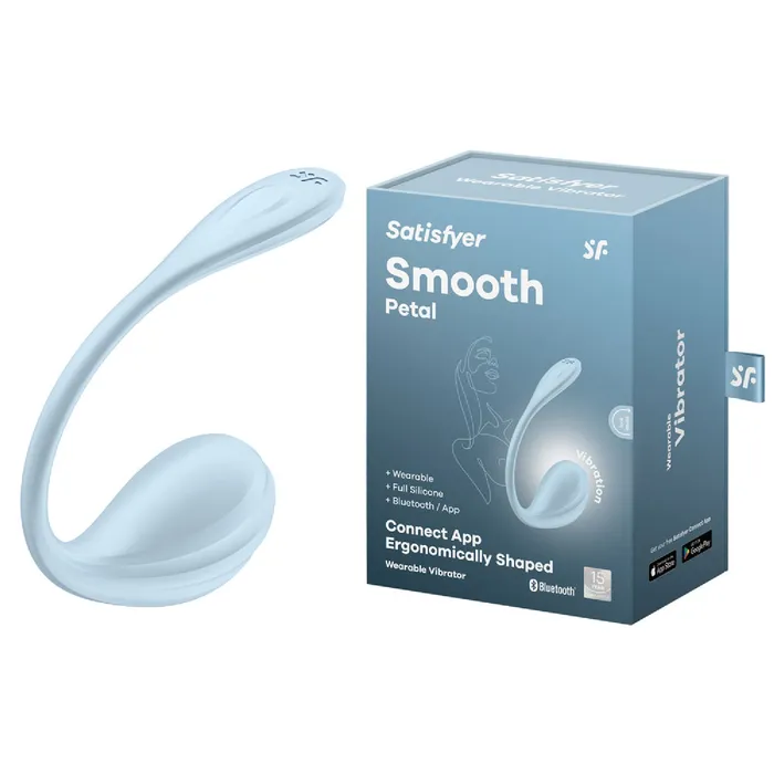 Satisfyer Vibrators | Satisfyer Smooth Petal - Light Blue Satisfyer Vibrators | Satisfyer Smooth Petal - Light Blue