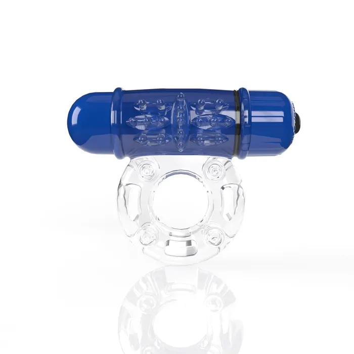 SCREAMING O 4B O WOW PENIS RING LOW PITCH - BLUEBERRY | Screaming O Male Sex Toys