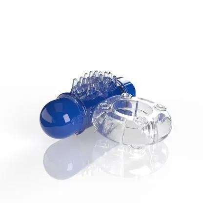 SCREAMING O 4B O WOW PENIS RING LOW PITCH - BLUEBERRY | Screaming O Male Sex Toys