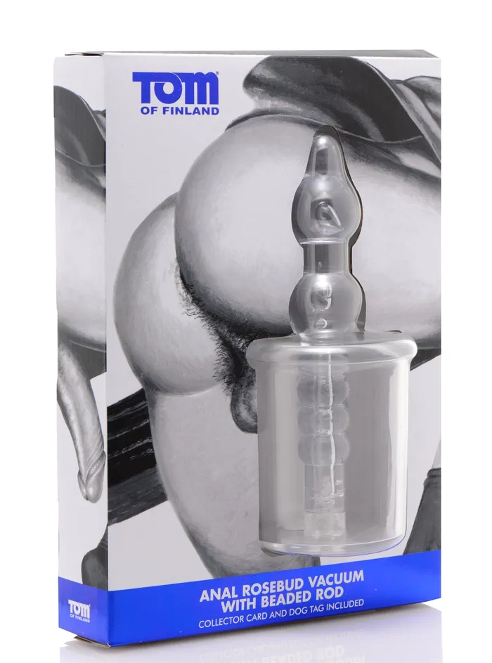 Tom Of Finland Male Sex Toys | Anal Pump Cylinder with Stimulator Shaft