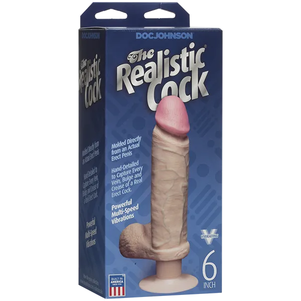 ULTRASKYN Vibrating 6 Vanilla Doc Johnson Male Sex Toys