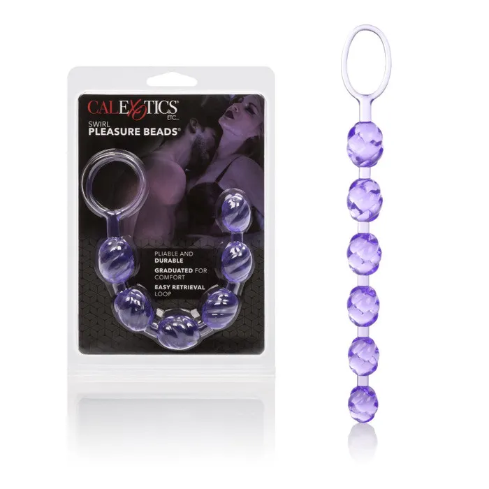 Vibrators CalExotics Swirl Pleasure Beads Purple