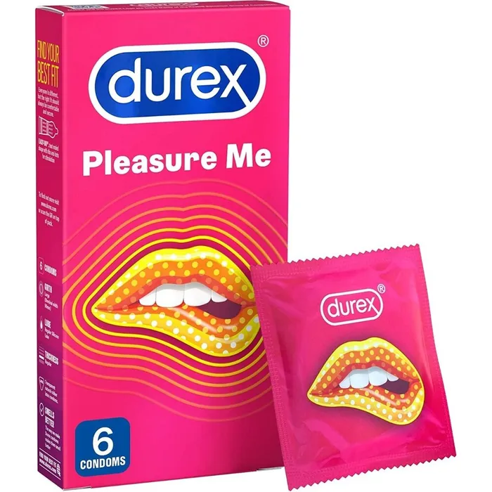 Vibrators Durex Condoms Durex Pleasure Me Ribbed And Dotted Condoms 6 Pack