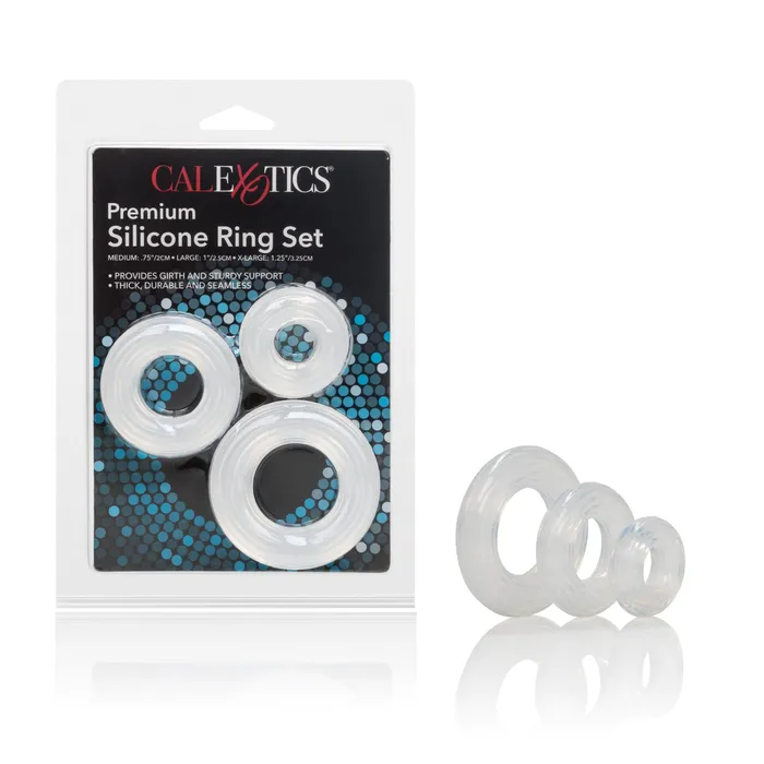 CalExotics Male Sex Toys | Premium Silicone Ring Set CalExotics Male Sex Toys | Premium Silicone Ring Set