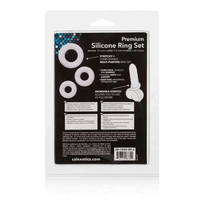 CalExotics Male Sex Toys | Premium Silicone Ring Set CalExotics Male Sex Toys | Premium Silicone Ring Set