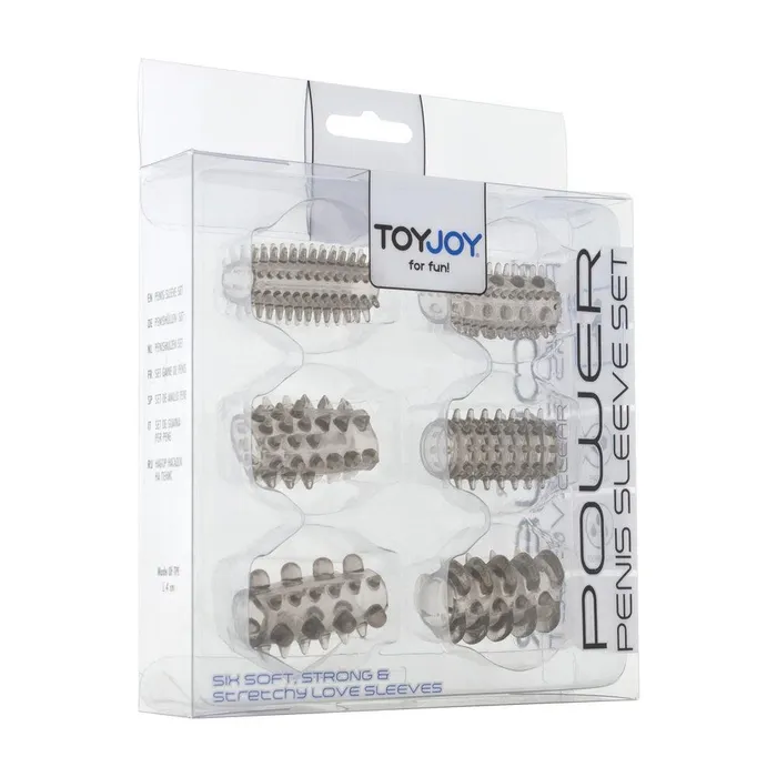 Male Sex Toys | ToyJoy Power Penis Sleeve Set Grey - Toy Joy Sex Toys