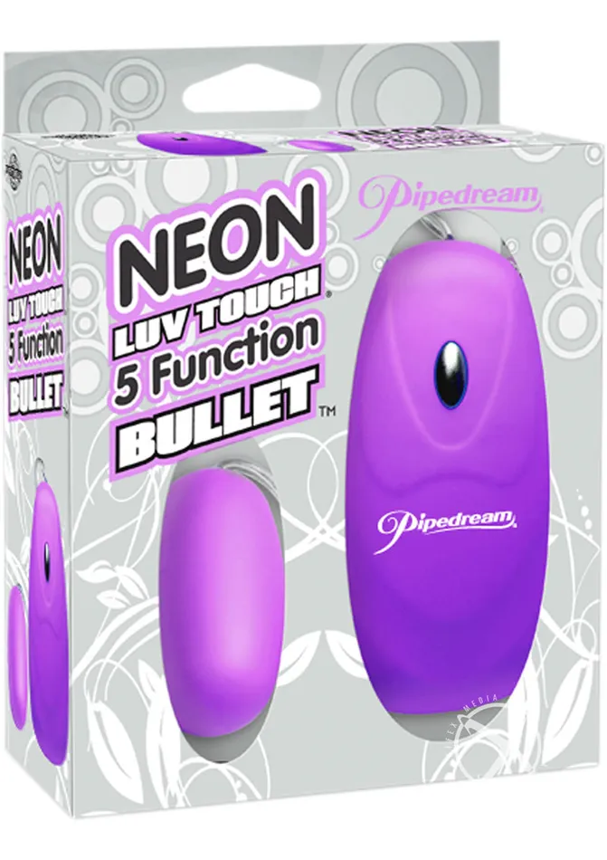 Neon Luv 5 Func Bullet Purple Pipedream Productsinc Vibrators