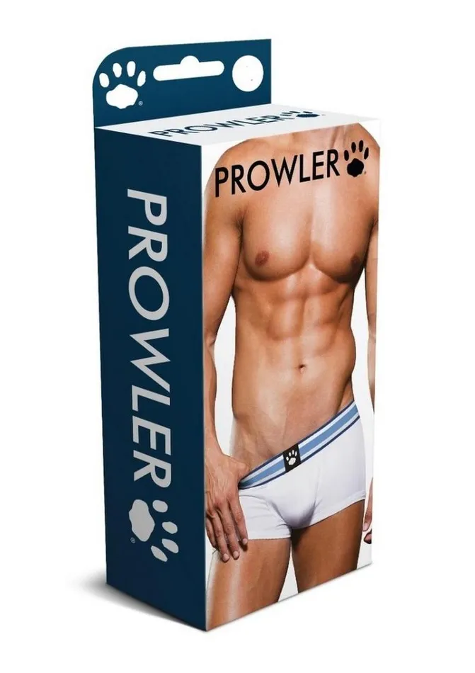 Prowler Vibrators | Prowler White/Blue Trunk