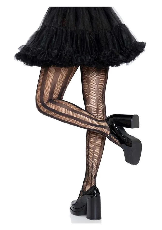 Vibrators | Leg Avenue Harlequin Net Tights - Leg Avenue
