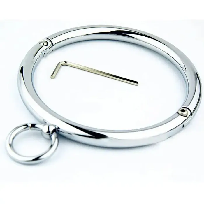 Affordable Dungeon Dildos | Circular Polished Stainless Steel Collar